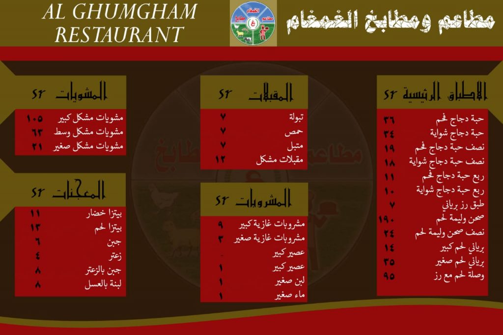 مطاعم ومطابخ «الغمغام» سلامتكم سلامتنا.. ابقوا في منازلكم وطلباتكم